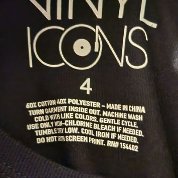 4X 26W Torrid Black Betty Page Crop Tee Ringer Relaxed Fit Tattoo Pinup Rose cre - Picture 5 of 6